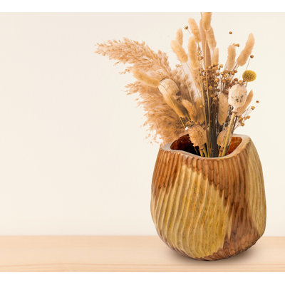 Craw Handmade Wood Table Vase