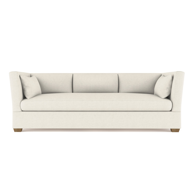 Canapé Rivington, Lin à tissage carré albâtre, H 31 po x l 108 po x P 37 po, Naturel