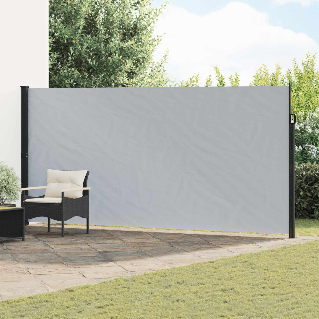 Vidaxl Retractable Side Awning Outdoor Privacy Screen Balcony Sunshade Shelter
