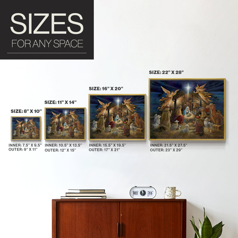 Nativity -Framed Print - Restickable