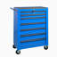 Armoires à outils mobiles avec rangement, chariot de garage industriel 7 tiroirs en acier