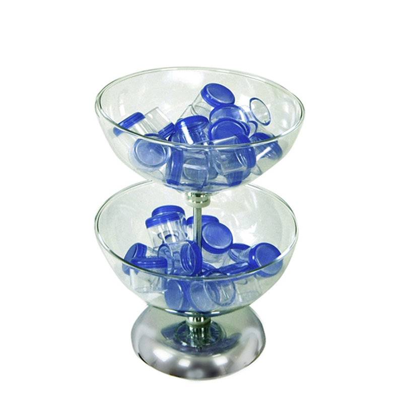 Two-Tier 12" & 12" Bowl Counter Display