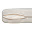 Causeuse d'extérieur en bois d'acacia avec coussins, finition naturelle avec tissu beige