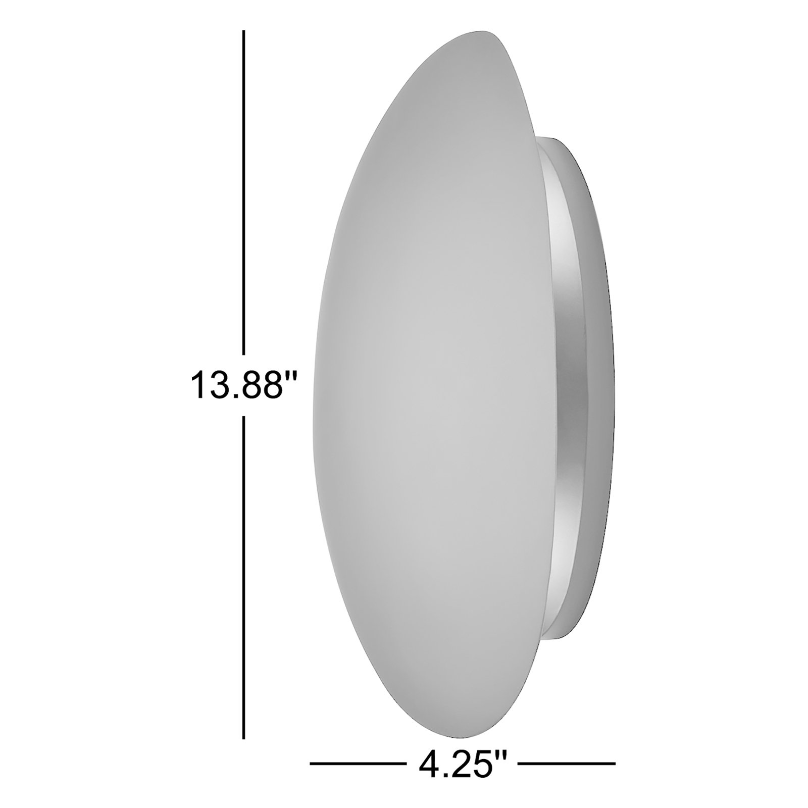 Valencia 2 Light Dimmable Flush Mounted Sconce