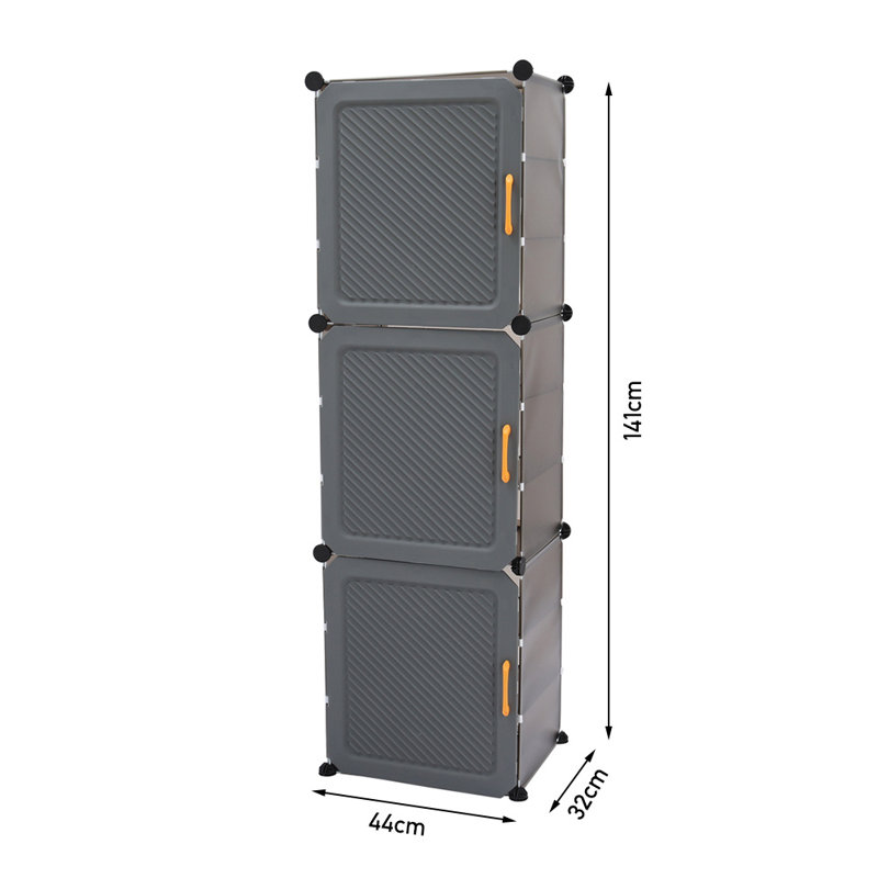 16 Pair Shoe Storage Cabinet