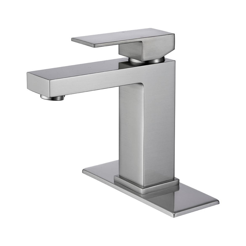 Single-Hole Single-handle Bathroom Faucet, Brushed Nickel