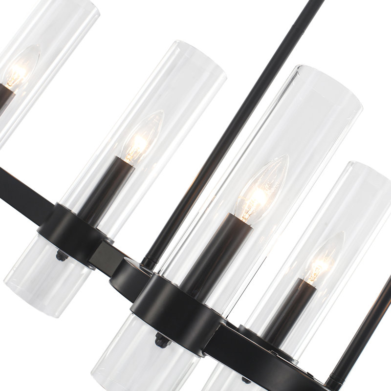 6-Light Kitchen Island Linear Chandelier