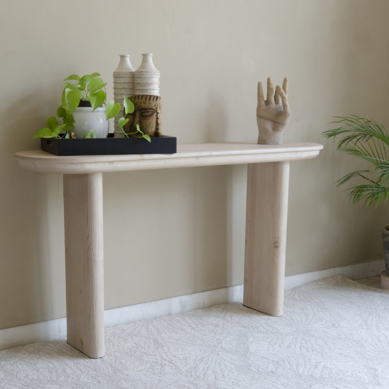 Karlidh 60'' Solid Wood Console Table