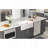 30 X 20 Inch Ceramic Farmhouse Apron-Front Kitchen Sink Single Bowl White