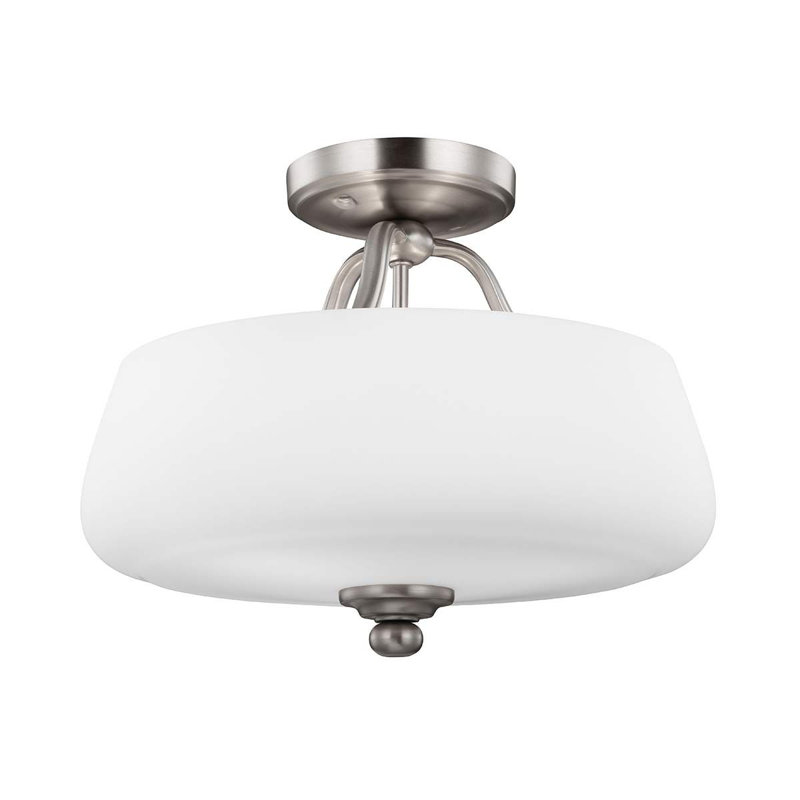 Lankford Glass Semi Flush Mount