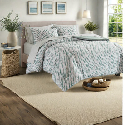 De literie pour très grand lit double, ensemble de draps en polyester vert