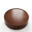 Table basse ronde en noyer de 39,3 po avec dessus en grain et tiroirs courbés-94174792