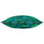 Majorelle Palm Indoor / Outdoor Floral Blue Square Throw-109318337