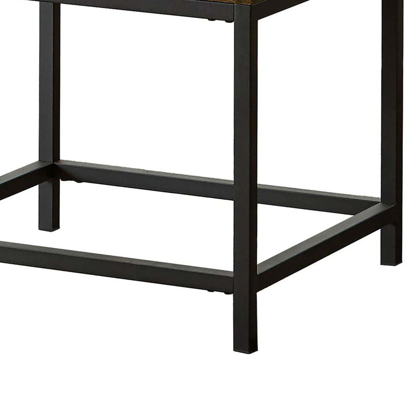 Square End Table With Storage