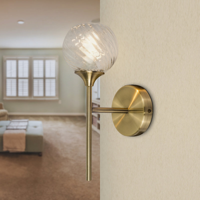 Adilyne Armed Sconce, Antique Brass