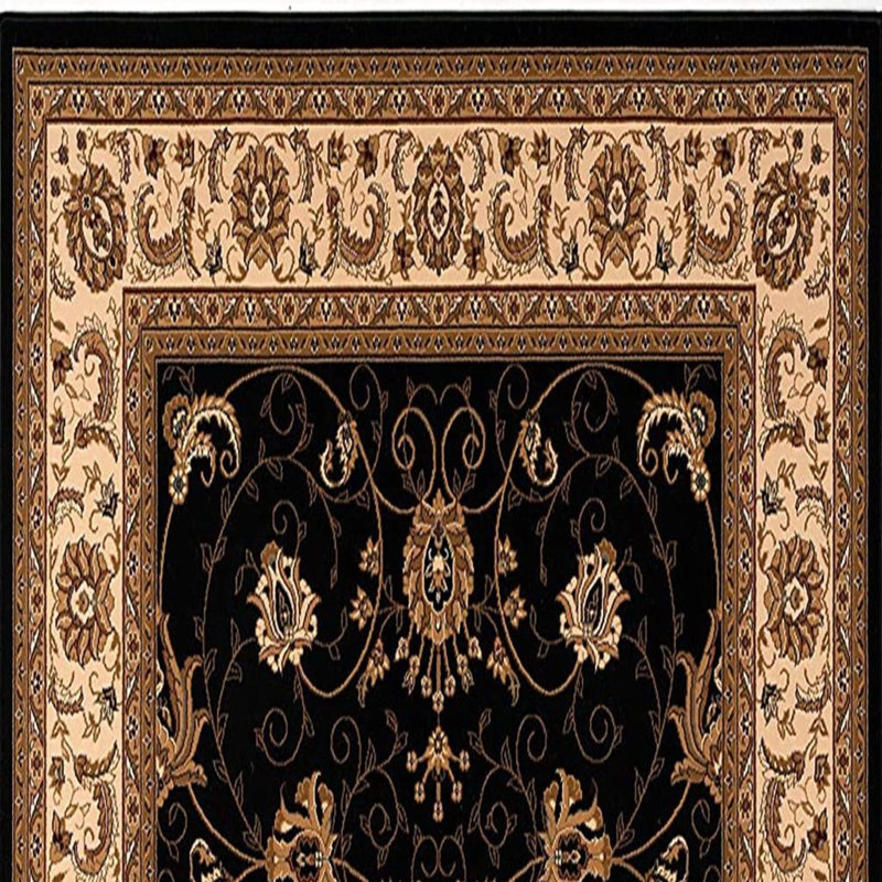 Tapis de couloir oriental 12 pi beige et bleu
