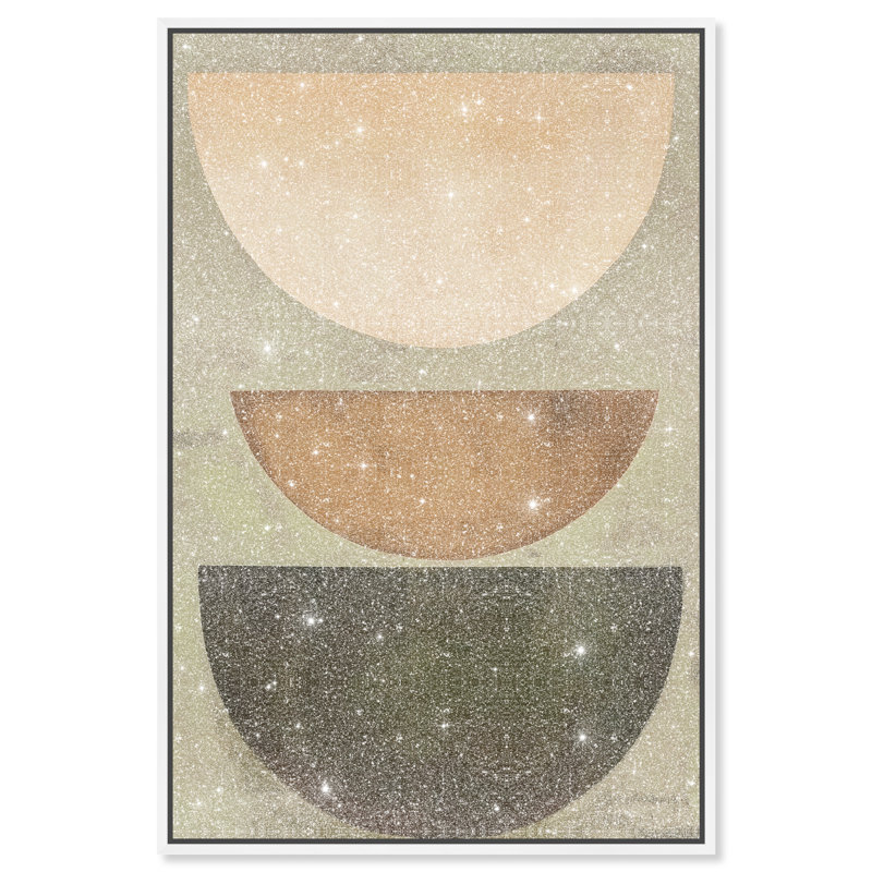 Sun-Kissed Minimalism III Canvas Abstract Print by Oliver Gal, Black Frame, 10 x 15, 31"H x 21"W, White Frame