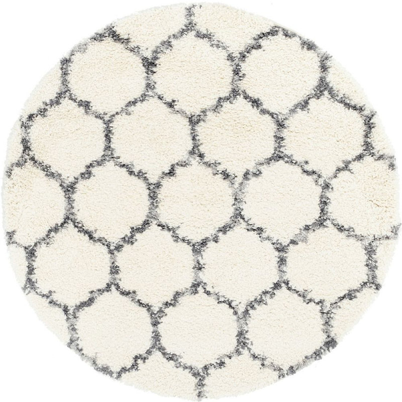 Mitzy Geometric Indoor Rug, Round 5'