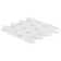 Diapson 9.75 in. x 10 in. Polished Marble Mosaic Tile