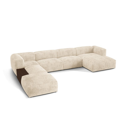 Betsayda 5 Seater Corduroy Corner Sofa 