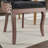 Dining Thickened fabric chairs with neutrally toned solid wood legs Set of 2