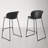     Pangea Home Cal Lucillie 29.5" Bar Stool - Modern Bar Stools – Mid-Century Modern Bar Stool with Footrest - Monochromatic - Kitchen, Dining, Bar Room - Set of 2 Black Bar Stools-559458267