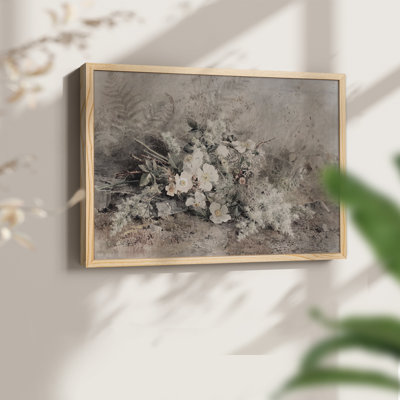 Motif floral rétro-imprimé