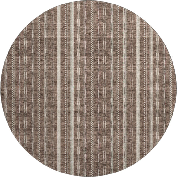 Premium Machine Washable Prisco Brown Rug