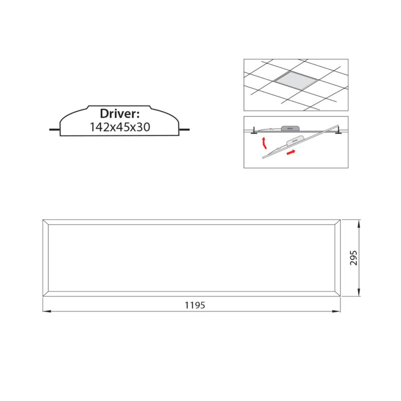 Lemke LED Slim Profile Recessed Lighting Kit, 4000, White