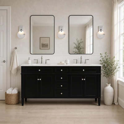 Ensemble de meuble-lavabo double l 72 po x P 21,5 po x H 35 po Rivers