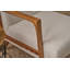 Élégant fauteuil à oreilles, tissu texturé chenille crème, 27,2 po x 31,5 po x 32,7 po | Structure et pieds en hêtre robuste | Confortable coussin en mousse de 12 oz, parfait pour le salon ou le coin lecture | Conception élégante et durable-604051018