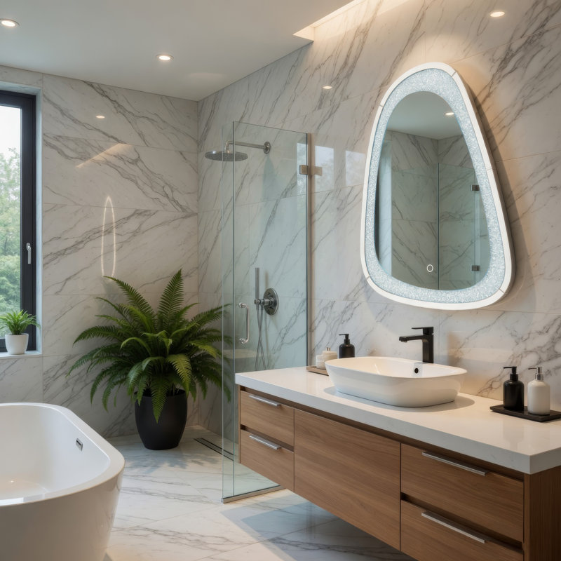 Miroir biseauté pour commode