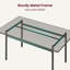 Ensemble de table de salle à manger pour 4 personnes avec chaises rembourrées en polyuréthane pour salle à manger et appartement-129411864-129411861