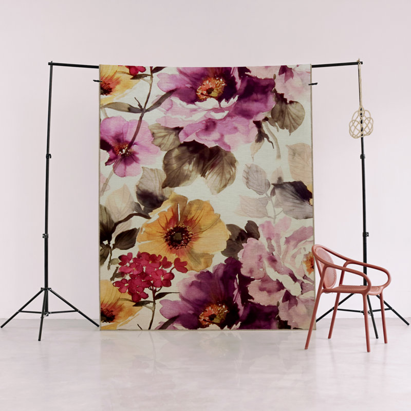 Tapis intérieur / extérieur rectangulaire Dusa, Rectangle 4 pi 11 po x 9 pi 10 po