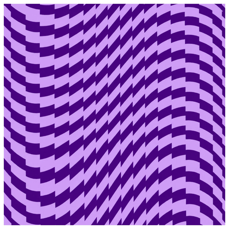 Housses de couette mauves à illusion optique, Grand lit