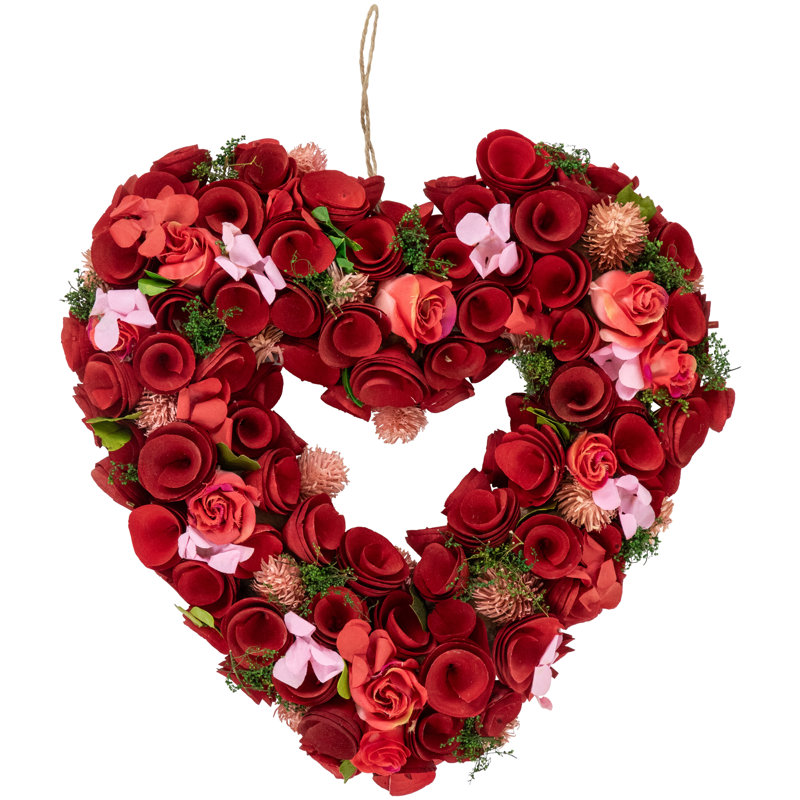 Couronne de Saint-Valentin, H 13,5 po x l 12 po x P 2 po
