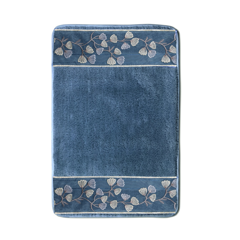 Wiegand Non-Slip Bath Rug, Blue