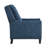 Modern Home Furniture Reclining Chair 1Pc Blue Textured Fabric Upholstered Nailhead Trim Solid Wood Frame Self-Reclining Motion Chair-1377762640