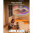 Lumary 20" Smart Ceiling Fan with Light, RGBAI Rainbow Flow Lighting with Feather Projection, Flush Mount/Downrod for Low Profile or High Ceilings, Modern Bladeless Fan Light for Bedroom