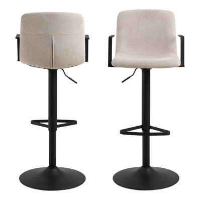 Pablo Swivel Upholstered Adjustable Height Counter Stool