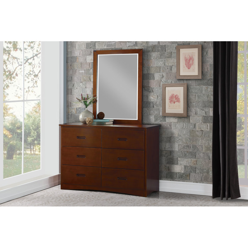 Commode 6 tiroirs avec miroir Welch