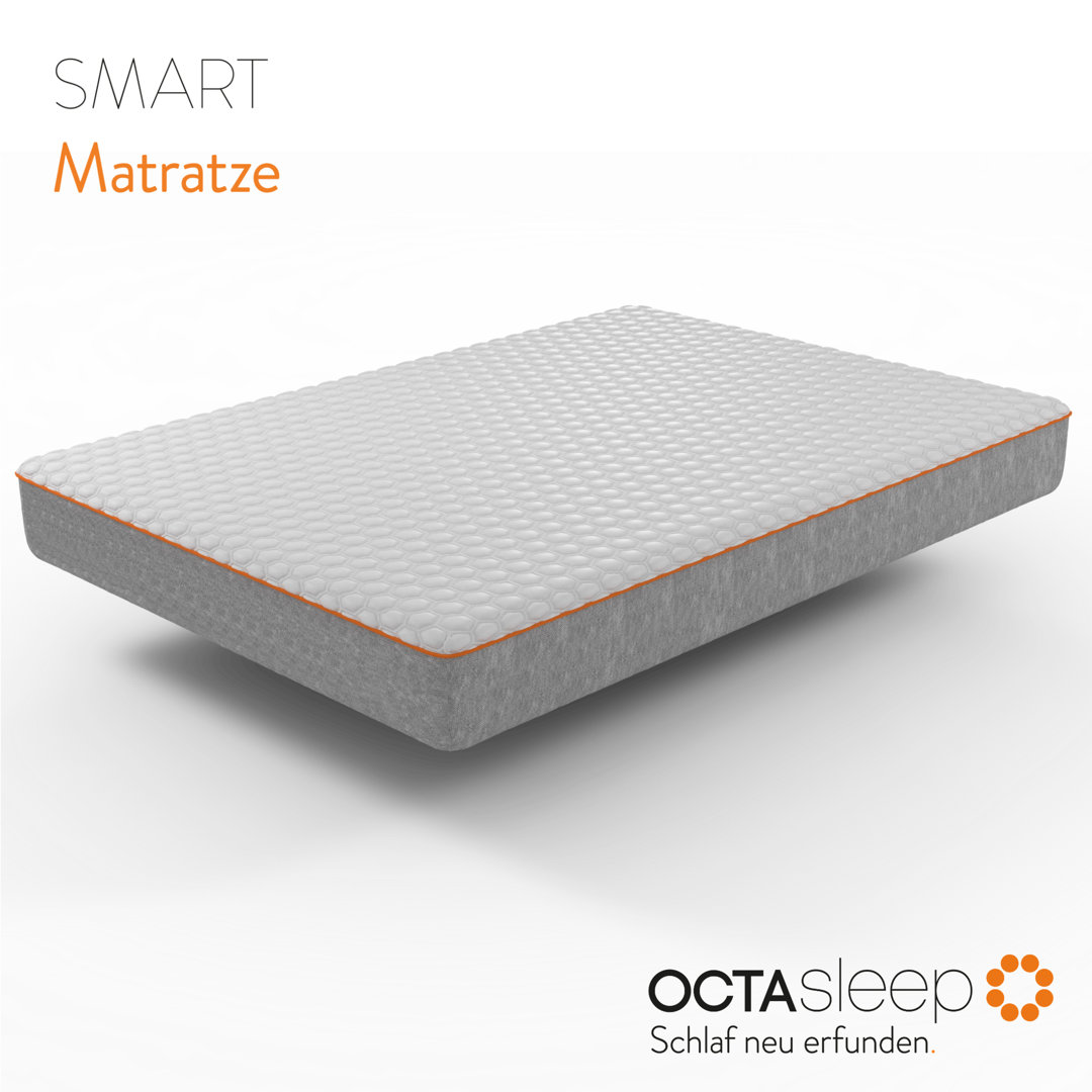 OCTASLEEP Smart Matratze - atmungsaktiv und kühlend – 3 Komfortzonen – Memory Foam