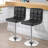 Swivel Upholstered Adjustable Height Counter Stool with Metal Frame-1115166549-1115289637