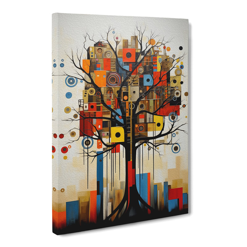 Oak Tree Constructivism - No Frame Print, 76cm H x 50cm W x 3cm D