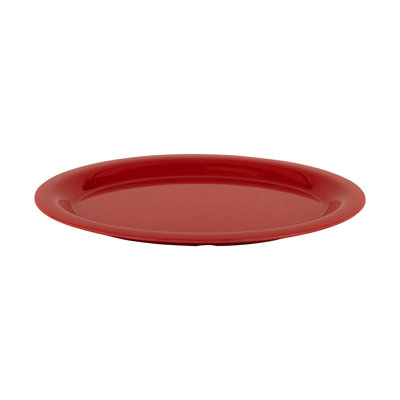 GET Melamine Oval Serving Platters,Red