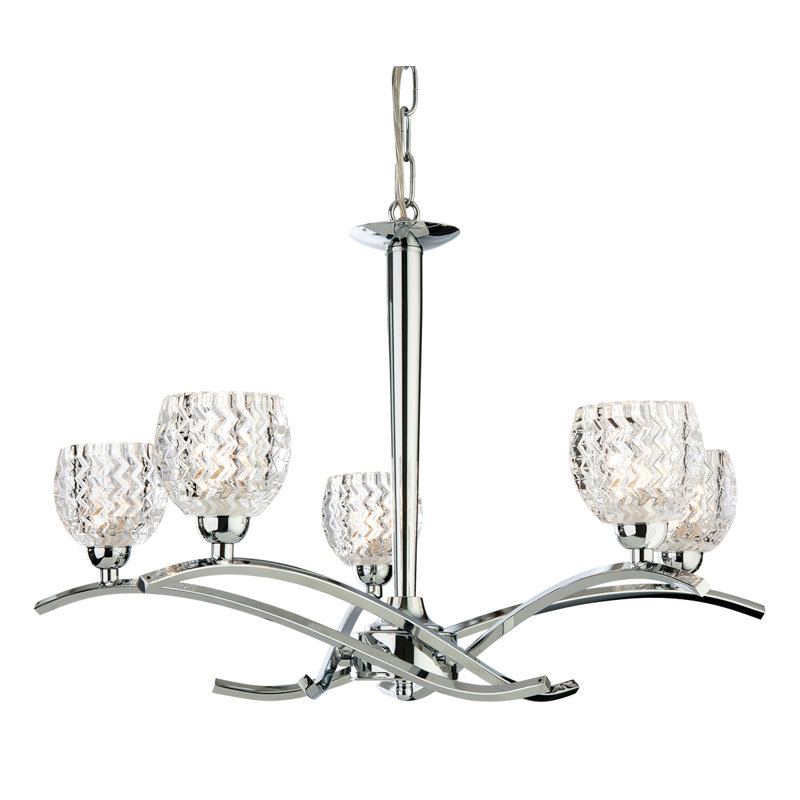 Maple 5 - Light Shaded Chandelier