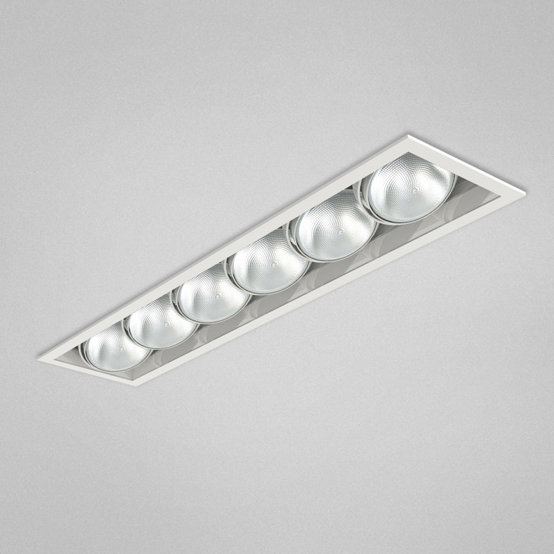 Plafonnier encastré 6 lumières 6 lumières