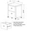 Classeur vertical 2 tiroirs Makan-137975376