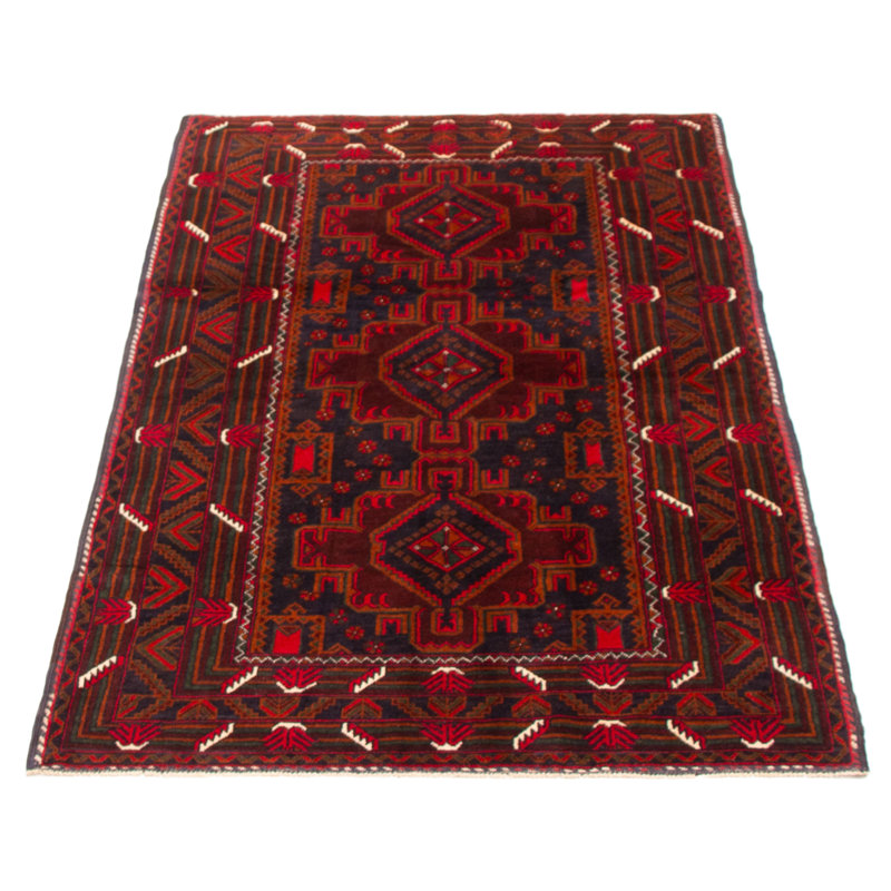 Tapis rouge en laine New Age One-of-a-Kind Rectangle 3 pi 11 po x 6 pi 3 po