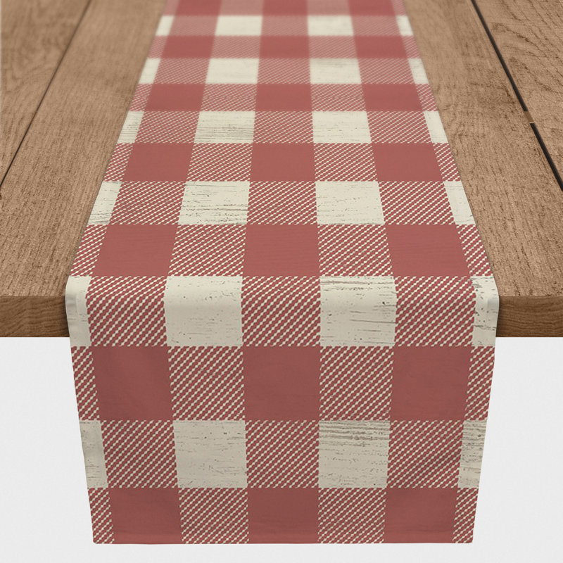 Chemin de table rectangulaire, 90 po x 16 po, Rouge